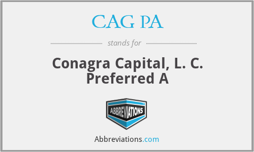 CAG PA - Conagra Capital, L. C. Preferred A